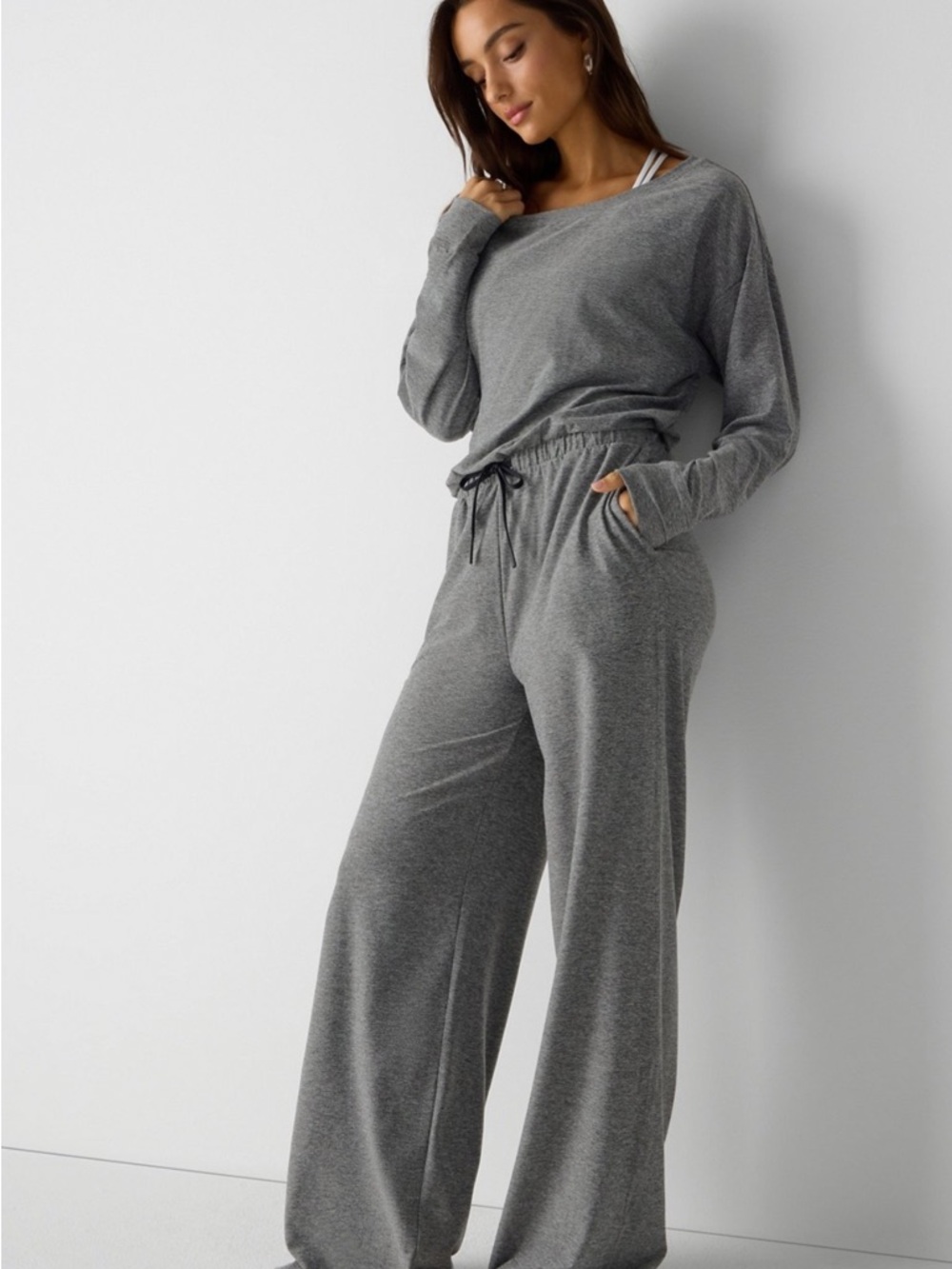 Cloud Jersey off shoulder Jumpsuit